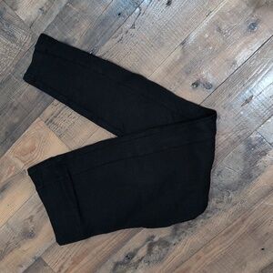 ANN TAYLOR LOFT Structured Black Ankle Leggings Pants Women Medium